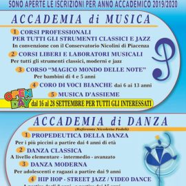 Iscrizioni Accademia di Musica e Danza 2019-2020